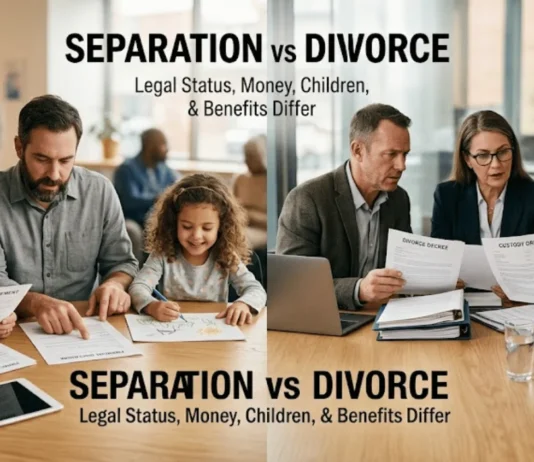 Separation vs Divorce: How Legal Status, Money, Children, and Benefits Differ Separation vs Divorce