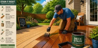 Deck Staining: A Practical U.S. Guide to Prep, Apply, and Protect Your Wood Deck Deck Staining